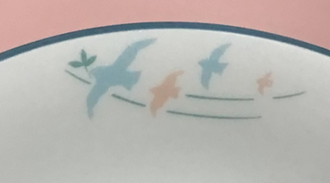 食器の絵柄「鳥」