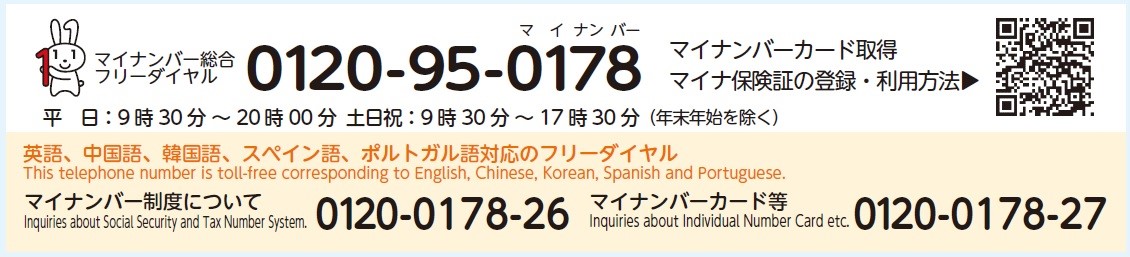 マイナンバー問合せ先