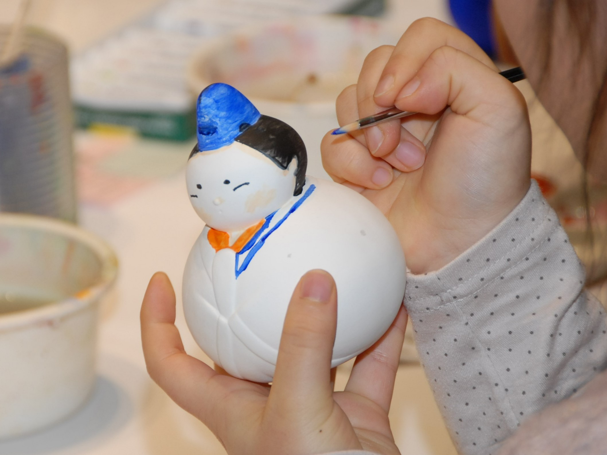 瀬戸焼のお雛様作り体験
