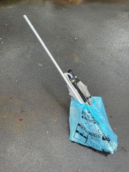 長尺物であっても、物干し竿の様に1.5ｍを超える物は粗大ごみとなります。