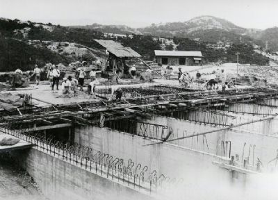 馬ヶ城配水池の建設写真